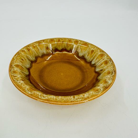 2 Vintage 1960s Canonsburg Pottery Butterscotch Ironstone Dessert Bowls 6" small - Picture 7 of 7